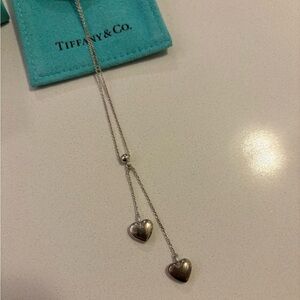 Tiffany & Co. Double Heart Lariat Necklace